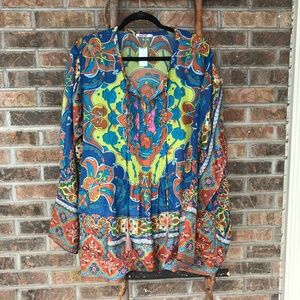 Johnny Was Multicolored Tunic - Size XL